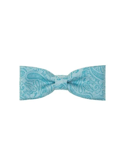 Tyrkysový pánský motýlek se vzorem (10 cm)