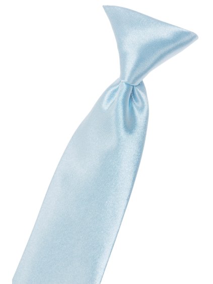 Světle modrá dětská kravata na gumičku