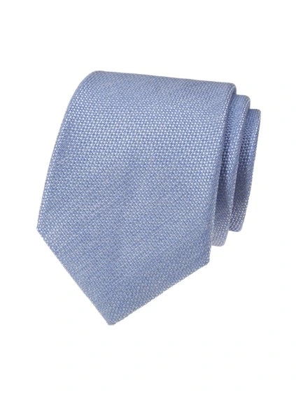 Světle modrá matná luxusní pánská kravata
