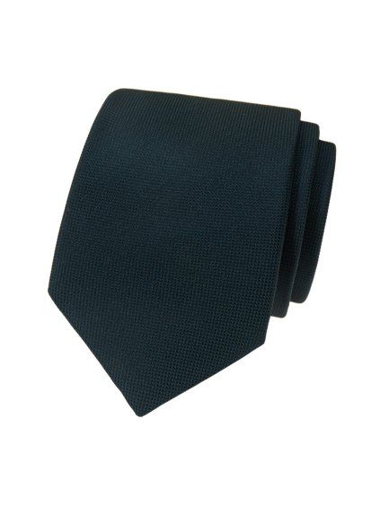 Tmavě petrol matnější pánská kravata