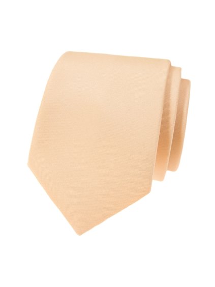 Světle béžová matná pánská kravata