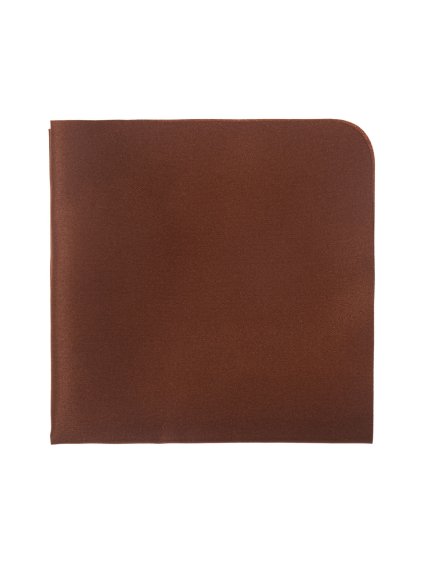 Hnědý matnější kapesníček do saka