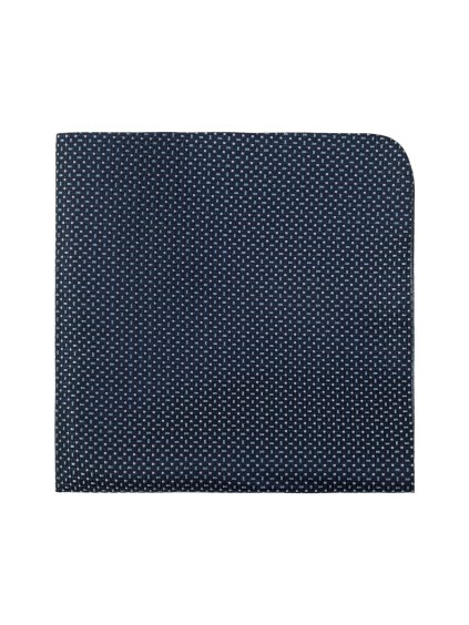 Tmavě modrý luxusní kapesníček do saka