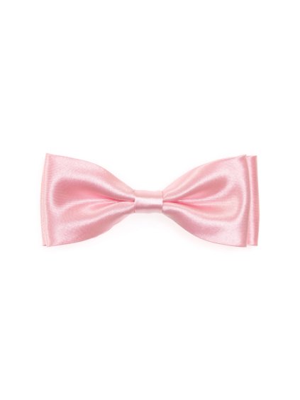 Růžový lesklý pánský motýlek