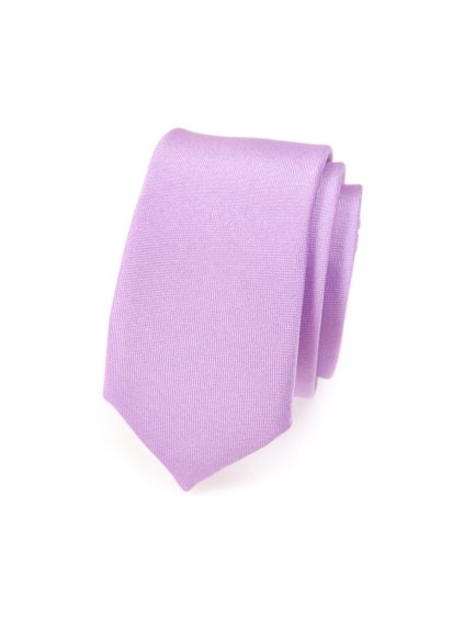 Fialová SLIM matná kravata
