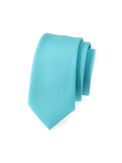 Tyrkysová slim kravata