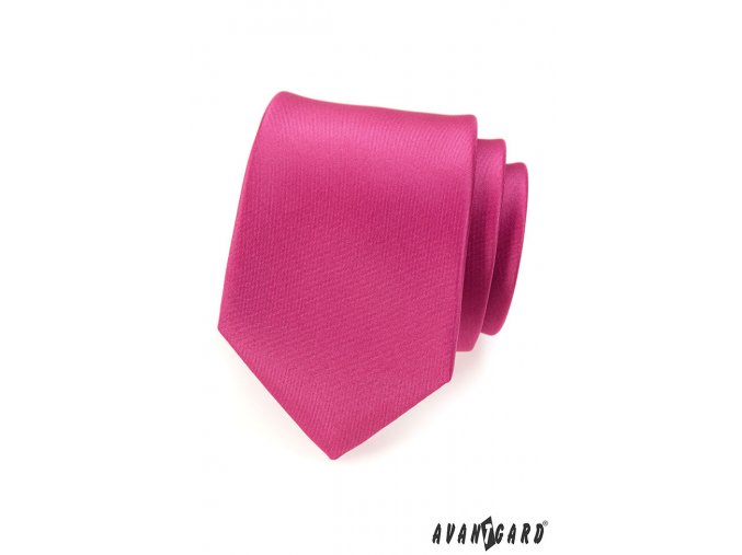 Fuchsiová matná luxusní kravata