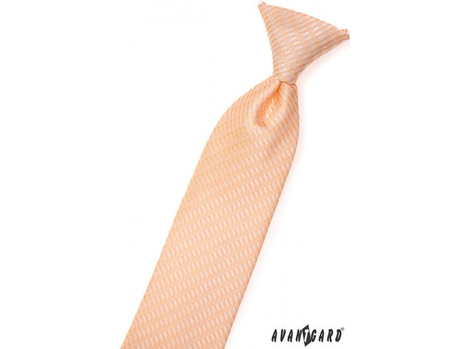 Lososová dětská kravata se vzorem