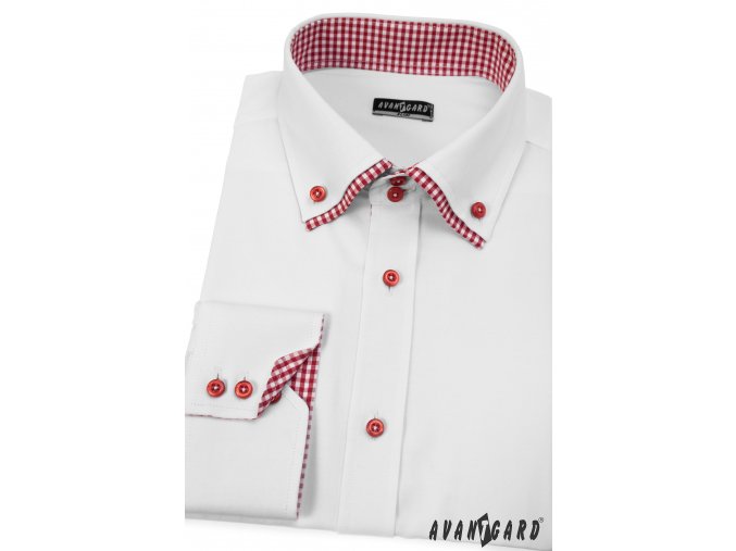 Bílá pánská SLIM FIT košile, dl. rukáv, 120-0172_