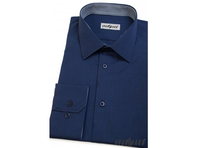 Modrá pánská košile, dl. rukáv, 511-3102
