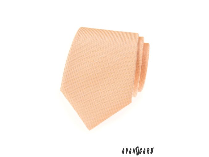 Lososová luxusní jednobarevná kravata