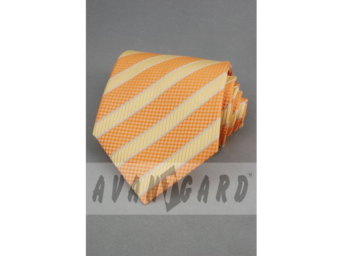 Kravata AVANTGARD 559-71015 Oranžová (Barva Oranžová, Velikost šířka 10 cm, Materiál 100% polyester)