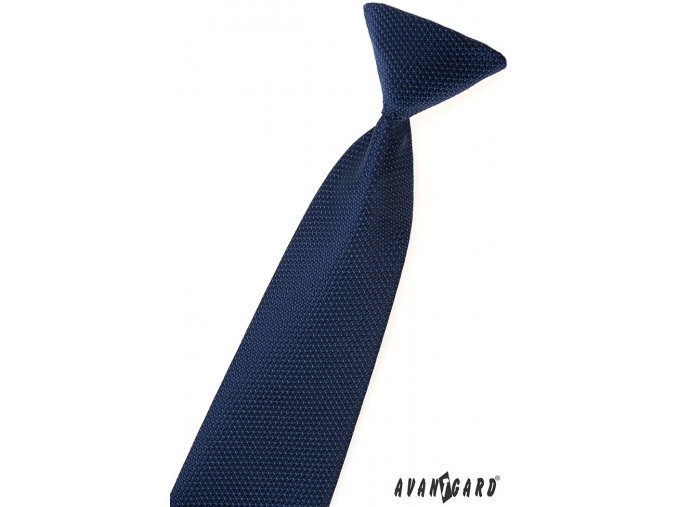 Modrá dětská kravata s hadí strukturou