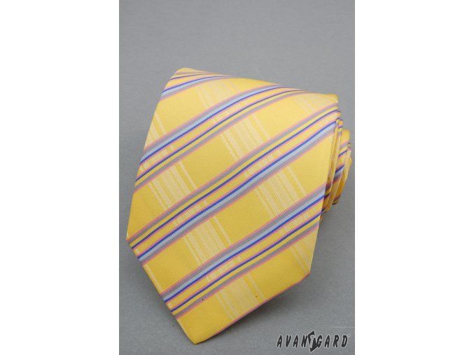 Kravata AVANTGARD 559-1206 Žlutá (Barva Žlutá, Velikost 0, Materiál 100% polyester)