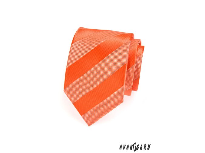 Kravata AVANTGARD 559-1333 Oranžová (Barva Oranžová, Velikost šířka 7 cm, Materiál 100% polyester)