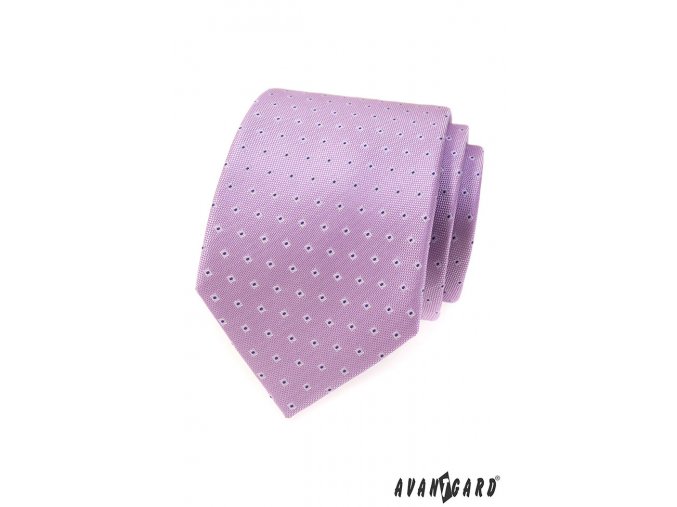 Lila kravata se vzorem