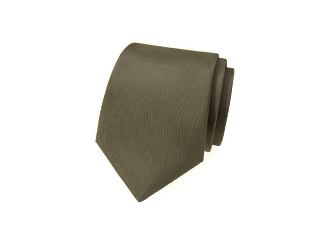 Bílá luxusní kravata se třpytivým květovaným vzorem