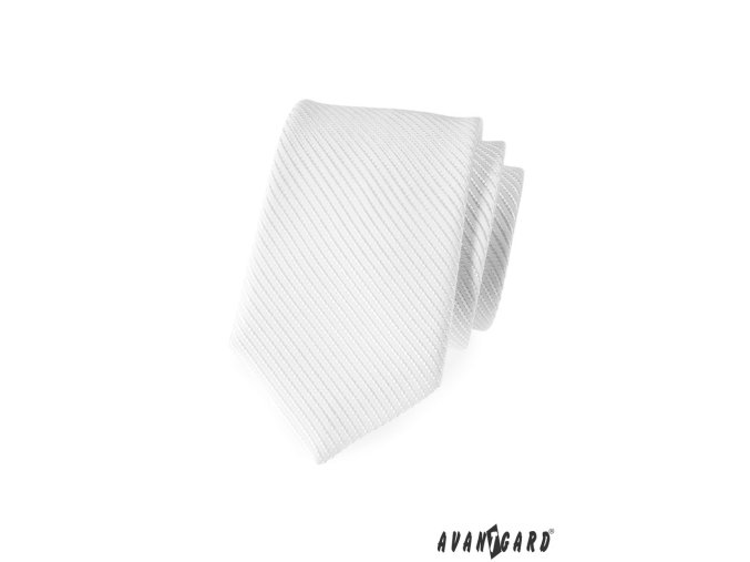Kravata AVANTGARD LUX 561-37 37 - bílá (Barva 37 - bílá, Velikost šířka 7 cm, Materiál 100% polyester)