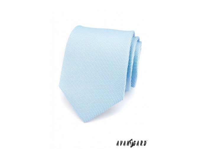 Velmi světle modrá luxusní kravata se vzorem _