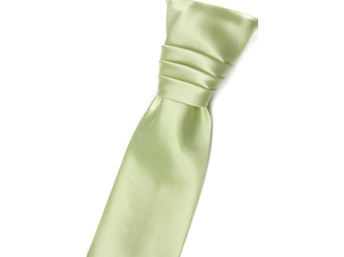 Limetková jemně lesklá chlapecká regata + kapesníček _