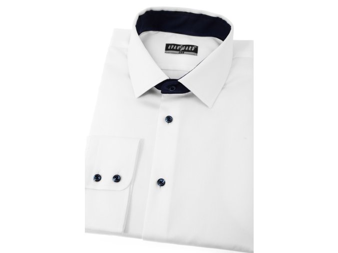 Pánská košile KLASIK 509-9131 Bílá (Velikost 38/182)