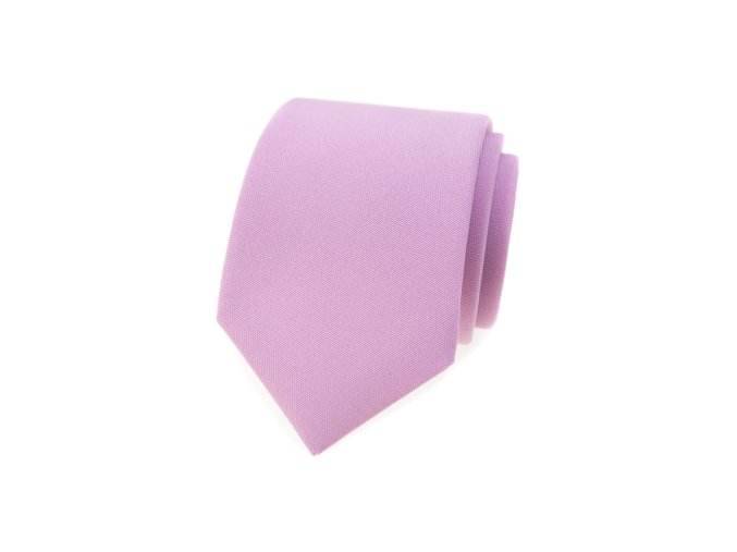 Lila matná luxusní kravata
