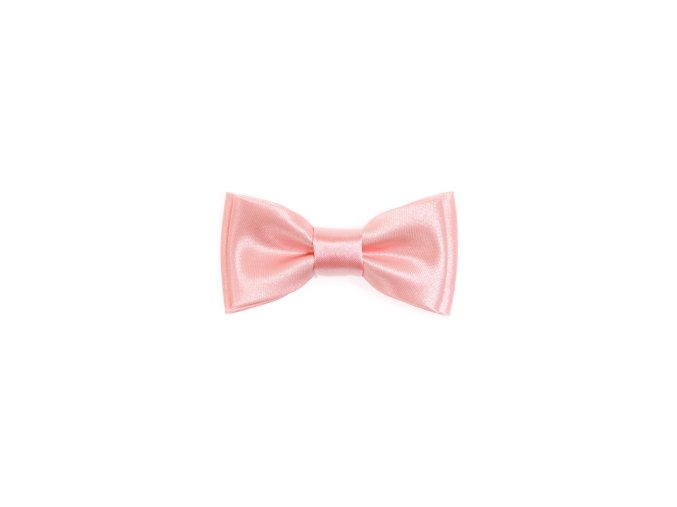 Světle růžový MINI chlapecký jednobarevný motýlek (7 cm)