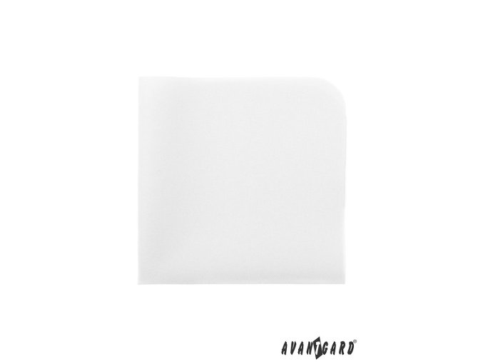 Bílý luxusní kapesníček do saka