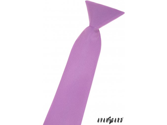 Lila matná dětská kravata