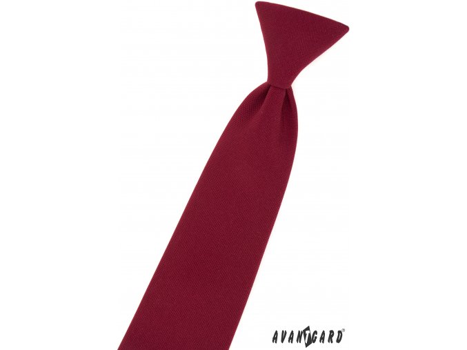 Bordó dětská kravata na gumičku (31 cm)