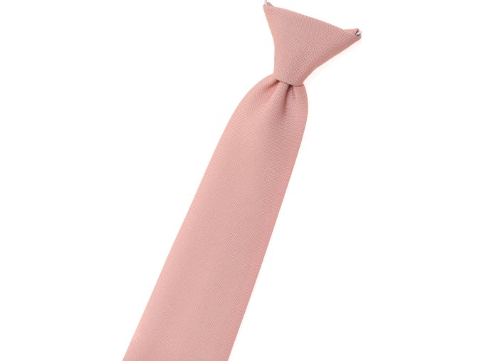 Pudrová dětská kravata (44 cm)