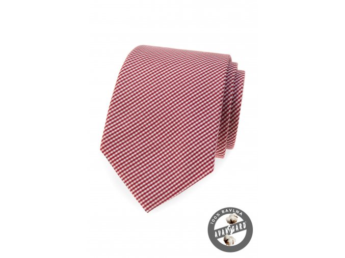 Vínová luxusní pánská kravata s proužky