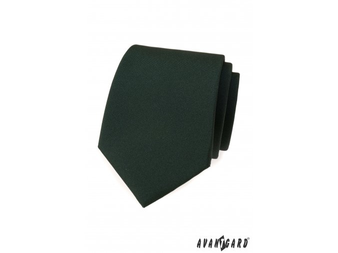 Velmi tmavě zelená matná luxusní pánská kravata