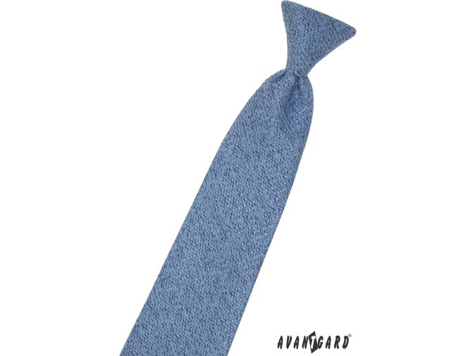 Světle modrá dětská kravata na gumičku (31 cm)