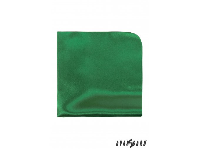 Zelený jednobarevný kapesníček