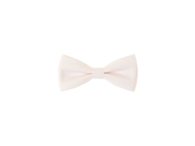 Smetanový bavlněný pánský motýlek (12,5 cm)