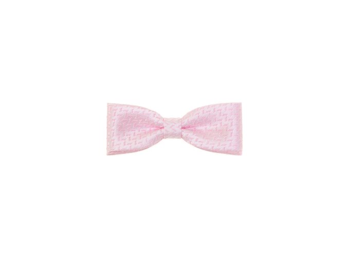 Světle růžový pánský motýlek se vzorkem (10 cm)
