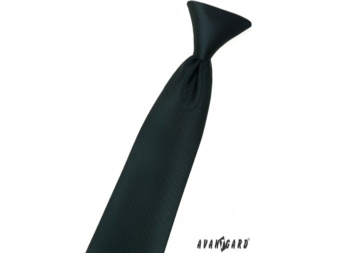 Velmi tmavě zelená dětská kravata na gumičku (44 cm)