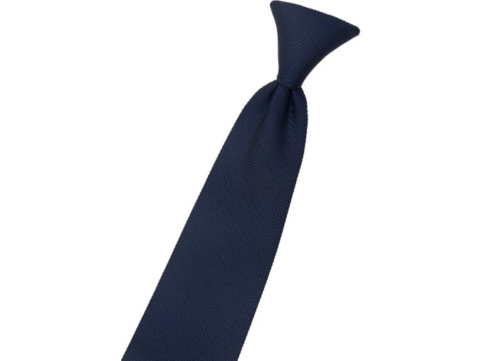 Velmi tmavě modrá dětská kravata na gumičku (44 cm)