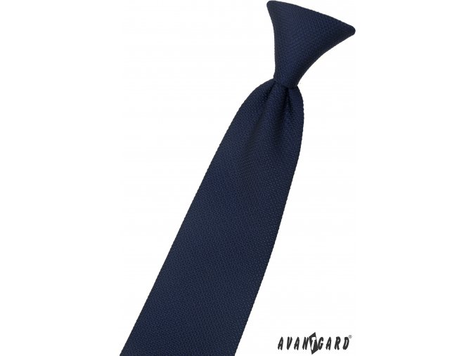Velmi tmavě modrá dětská kravata na gumičku (44 cm)