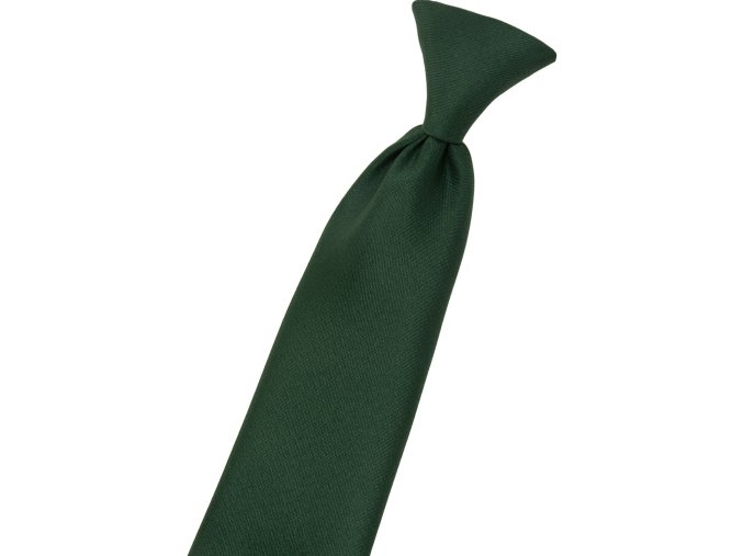 Zelená dětská kravata na gumičku (31 cm)