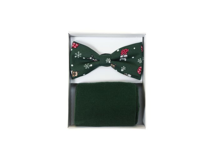 Set motýlek a ponožky 779-51073 Zelená (Velikost 39/42)