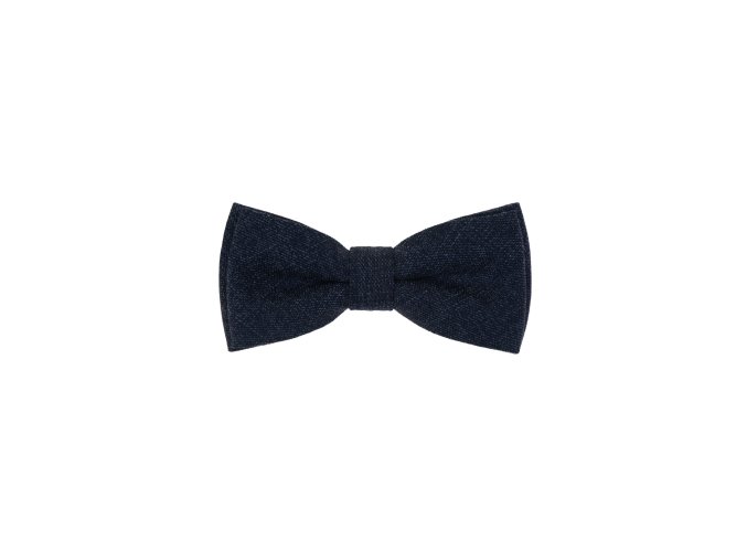 Velmi tmavě modrý matný pánský motýlek