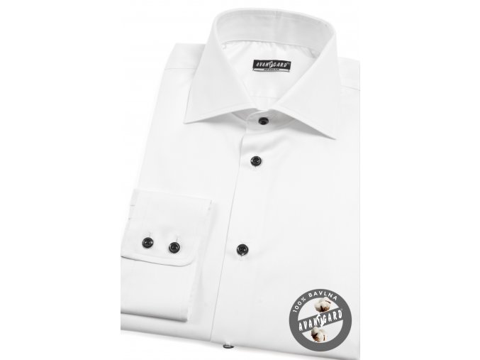 Pánská bílá košile dl. ruk. 209-0123