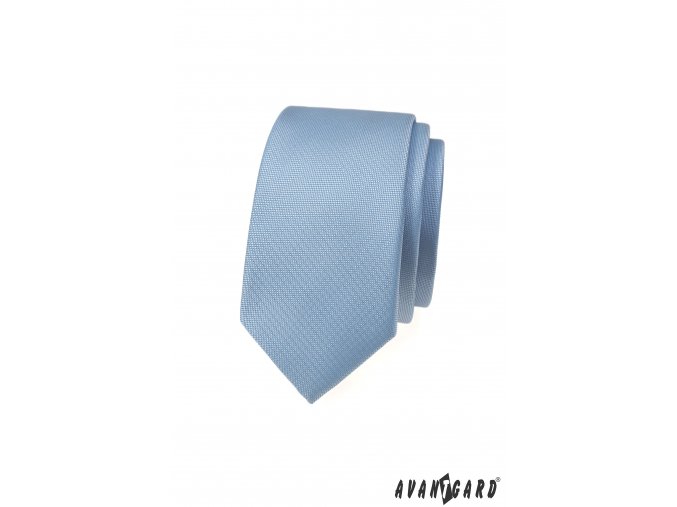 Světle modrá SLIM kravata_