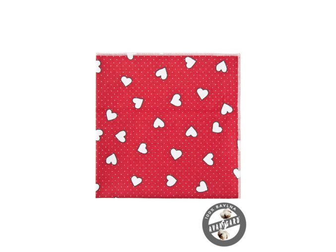 Kapesníček AVANTGARD LUX 583-5107 Červená (Barva Červená, Velikost 28x28 cm, Materiál 100% bavlna)