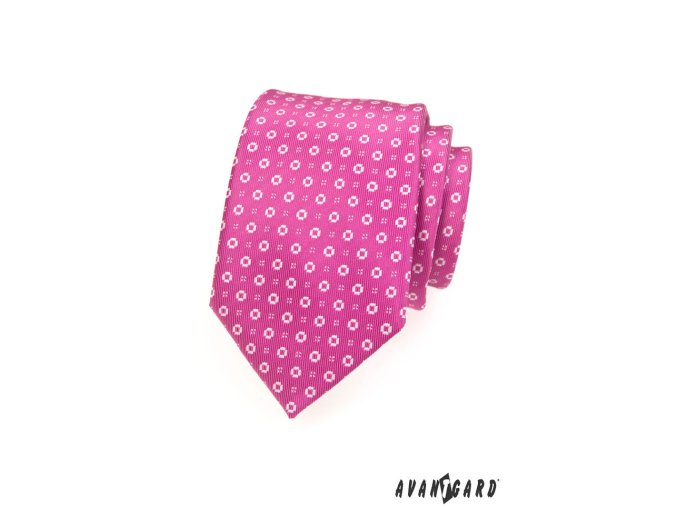 Kravata AVANTGARD LUX 561-62051 Fuxiová (Barva Fuxiová, Velikost šířka 7 cm, Materiál 100% polyester)