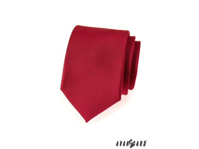 Červená jednobarevná kravata_