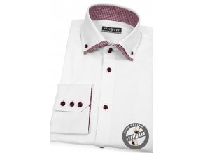 Bílá pánská SLIM FIT košile, dl. rukáv 130-0113