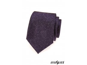 Tmavě fialová kravata se zajímavým jemným vzorem